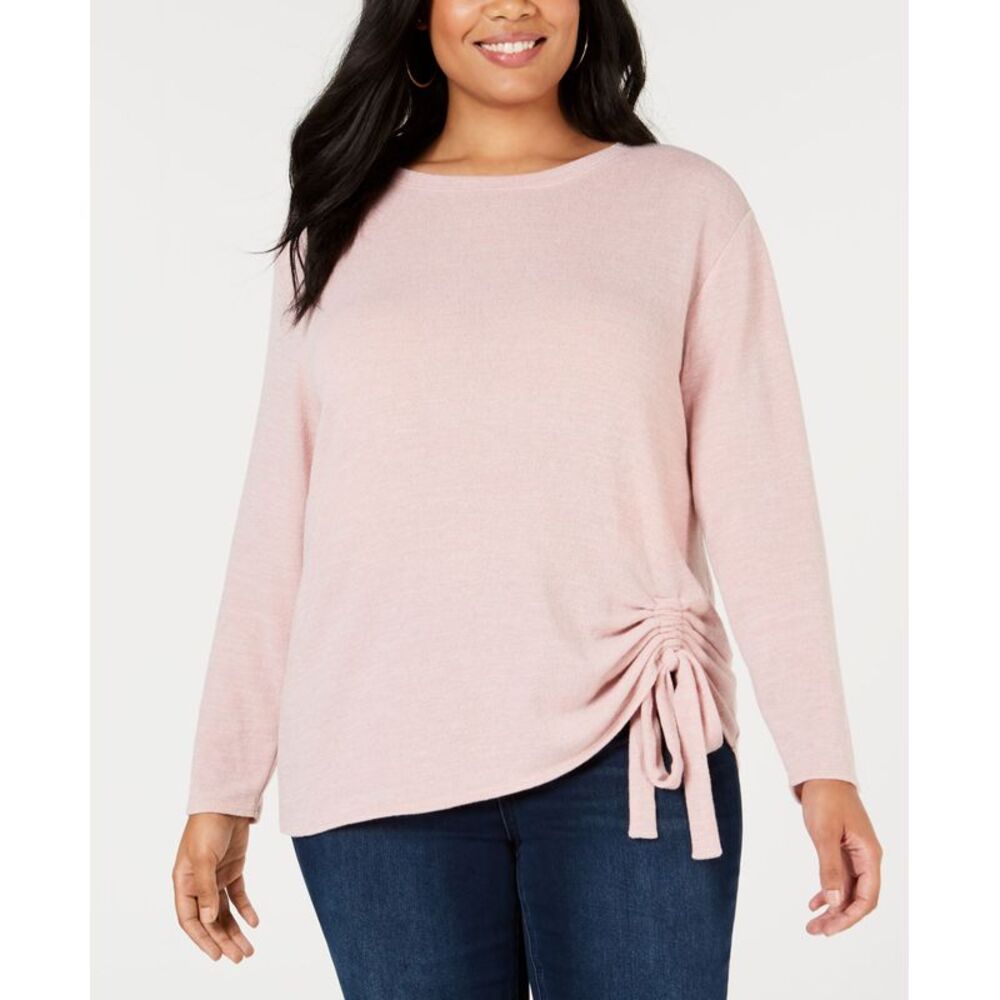 INC International Concepts Plus Size Tunnel Tie Top